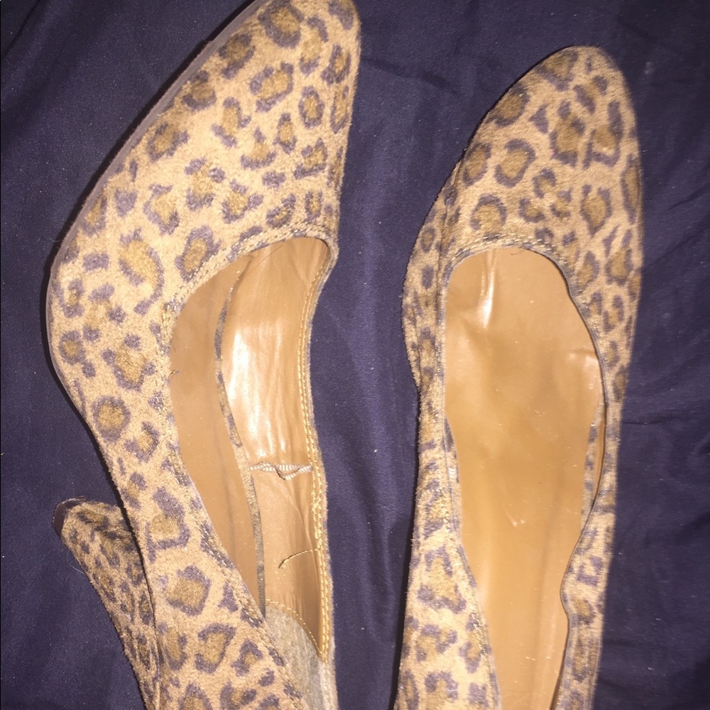 Cheetah print 4 inch heels